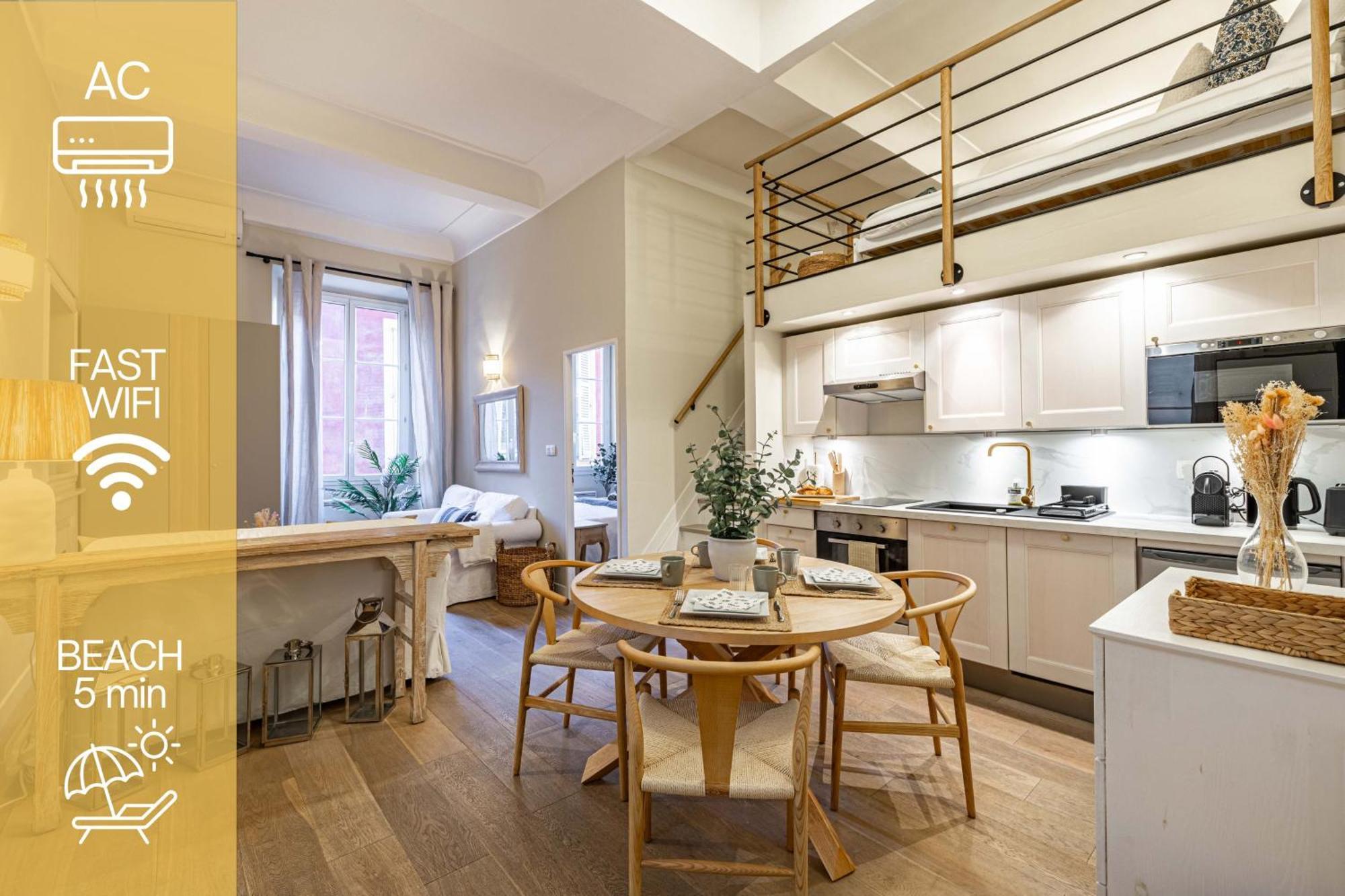 Apartment New!chic Oasis Apt, Heart Of Nice, Family Friendly, Walking To The Beach!