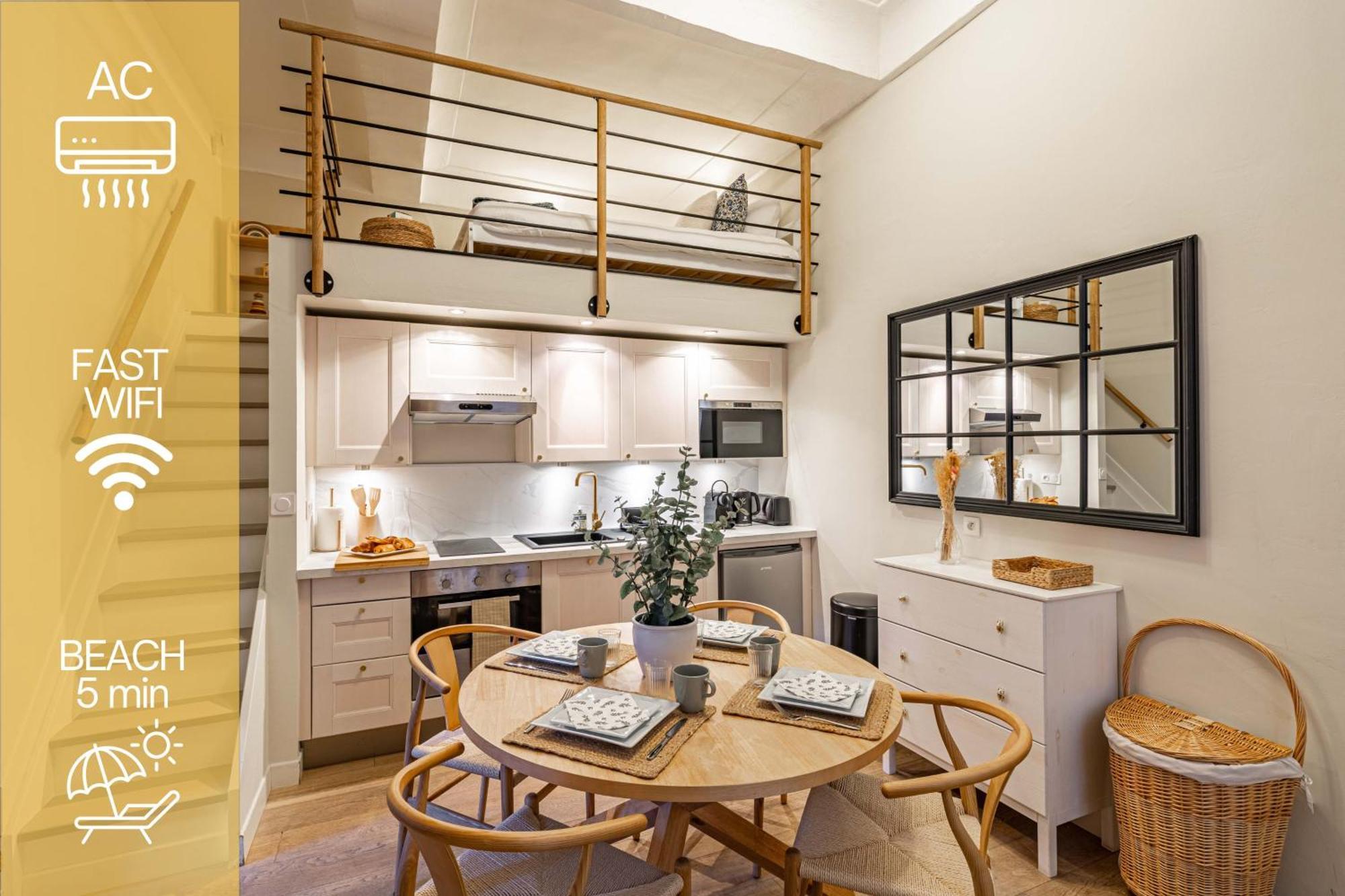 Appartement New!chic Oasis Apt, Heart Of Nice, Family Friendly, Walking To The Beach! *